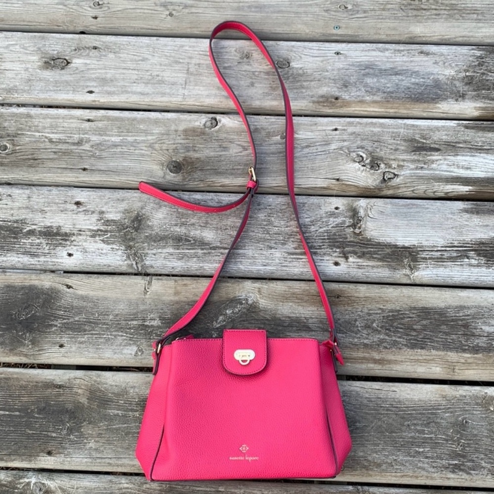 Nanette Lepore Multi Section Crossbody Purse Bag.